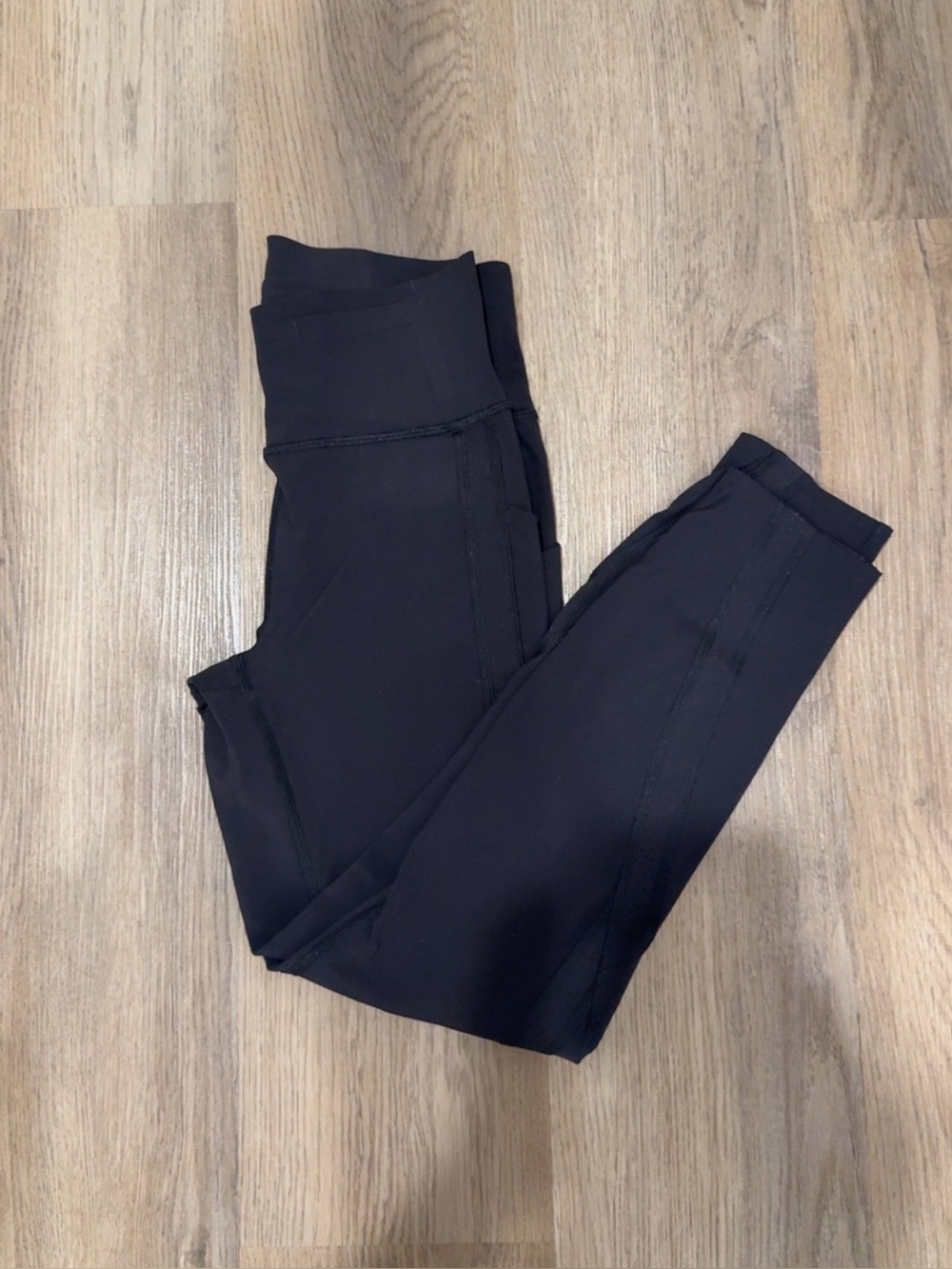 Lululemon Black High-Waist Leggings With Side Pockets